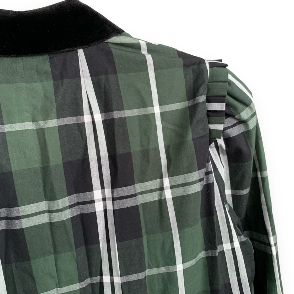 Elegant Green Plaid Dress - Picture 13 of 16